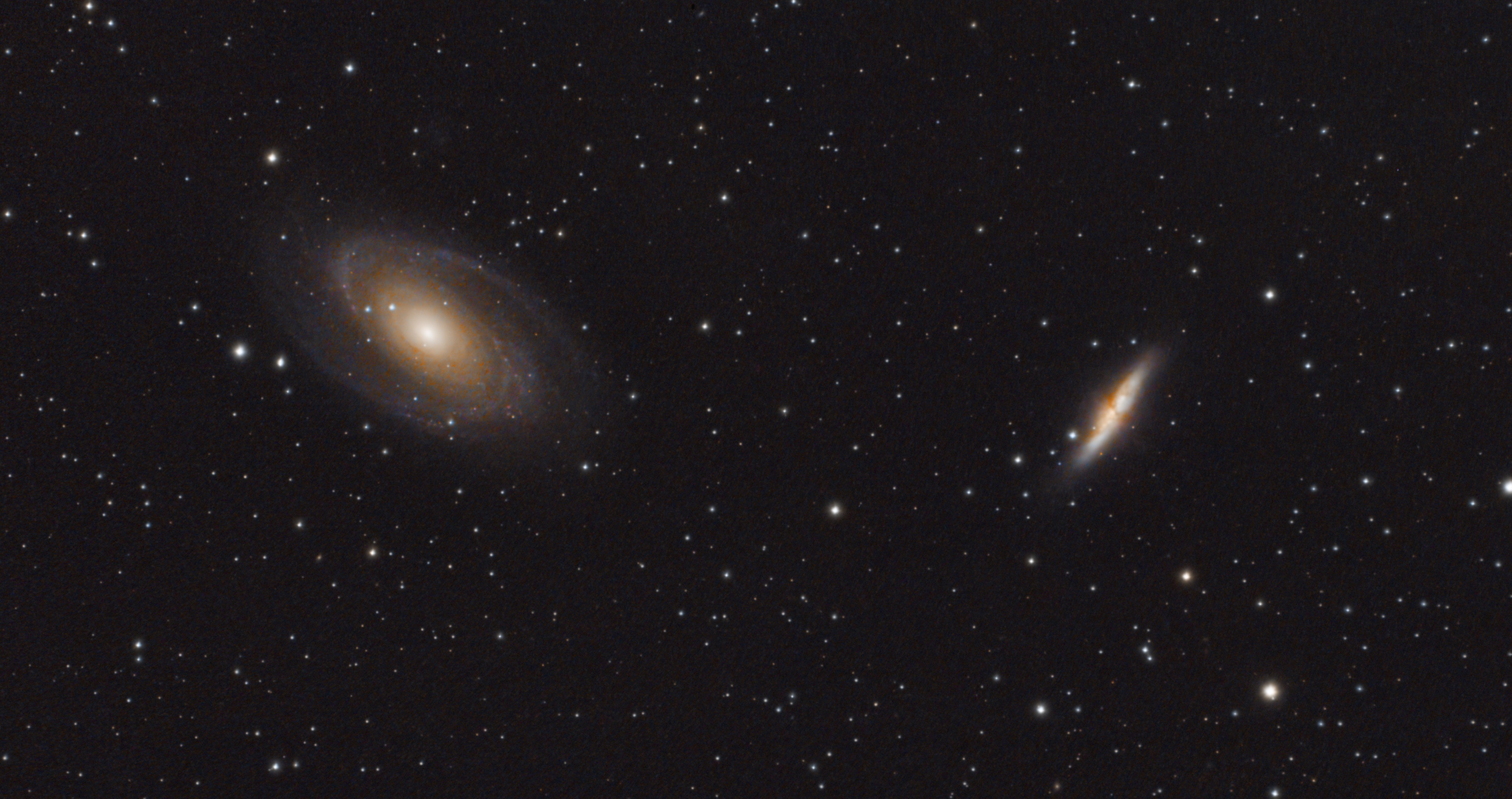 M81 und M82 – Zwei berühmte Nachbargalaxien im Großen Bären