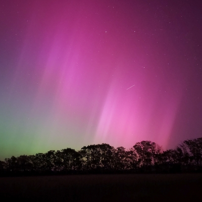 Polarlichter über Stockerau – Die Nacht vom 10. auf den 11. Mai 202