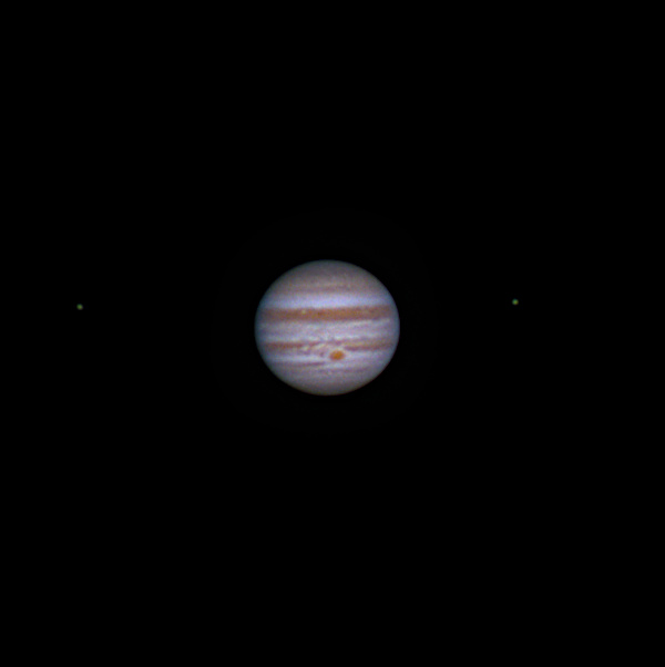 Jupiter mit GRF, Europa und Io