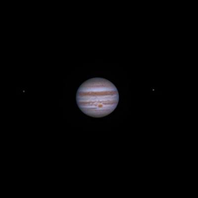 Jupiter mit GRF, Europa und Io